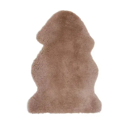 Hello Honey&reg; 3ft. Nude Color Shorn Sheepskin Rug {1}