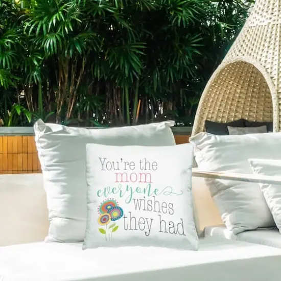 Stupell Industries The Mom Everyone Wishes For, The Mom Everyone Wishes For Outdoor Printed Pillow {3}