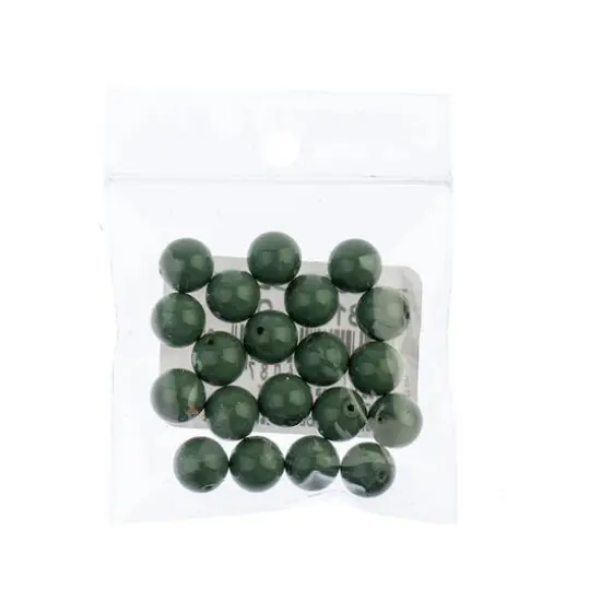 Preciosa Maxima Gemcolor 8mm Glass Pearls, 20ct. Sage {3}