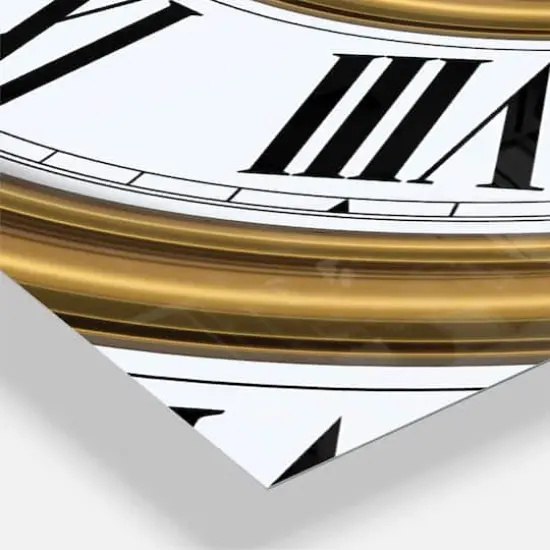 Designart 'Time Spiral In Antique Style Modern Multipanel Wall Clock {4}