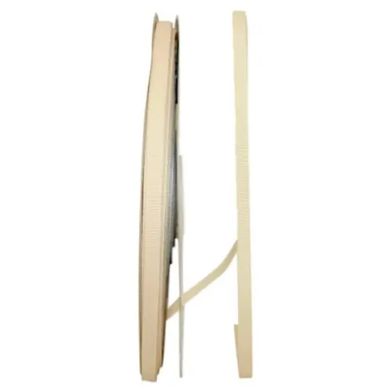 JAM Paper 1/4" Grosgrain Texture Ribbon Cream {1}