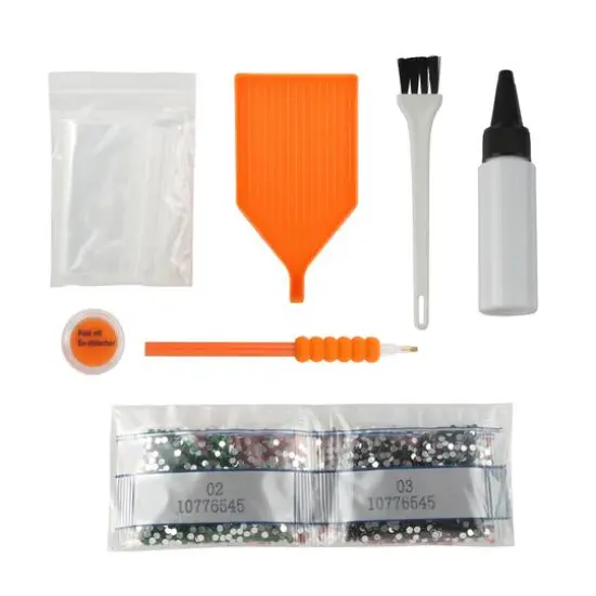 5.5" Jack-O'-Lantern Light-Up 3D Diamond Art Kit by Make Market&reg; {4}