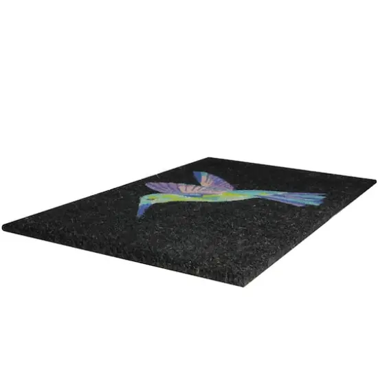 Hummingbird Welcome Coir Doormat {3}