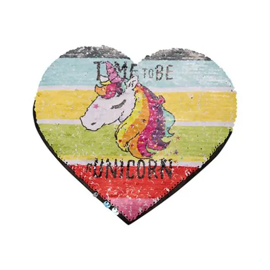 Craft Express Sublimation Heart Shaped Sequin Patches, 2ct. Black/White {4}