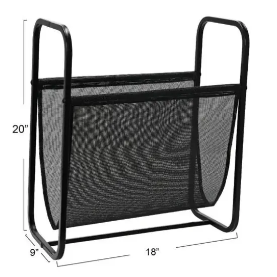 Household Essentials 20" Mesh Indoor/Outdoor Log Holder Magazine Rack {5}