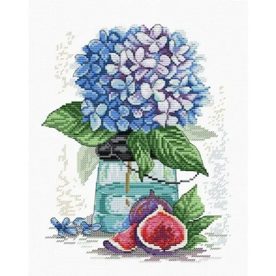 MP Studia Hydrangea Cross Stitch Kit {1}