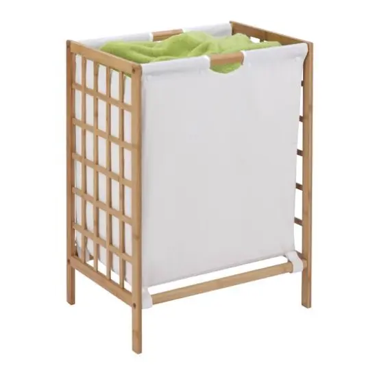 Honey Can Do 26'' Bamboo Hamper {1}