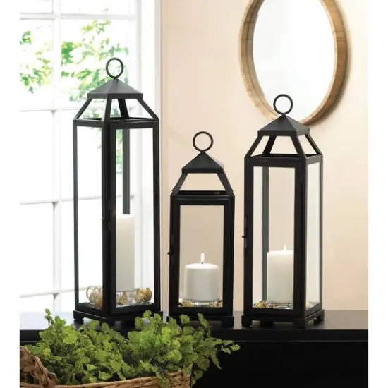 21'' Lean & Sleek Candle Lantern {3}