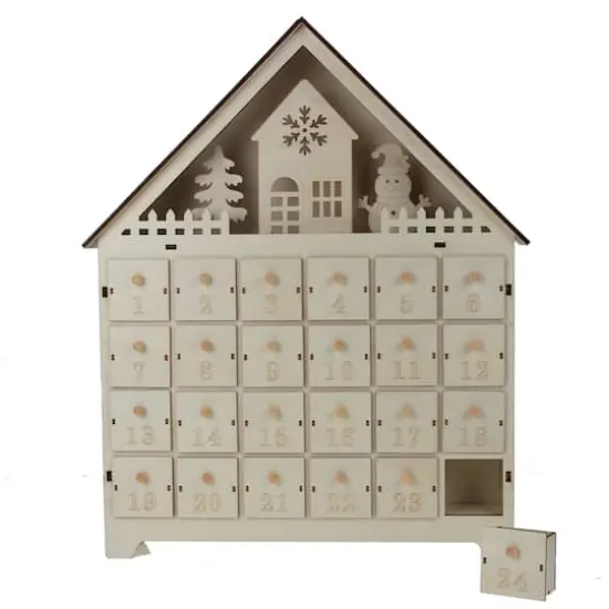 16.75" House Advent Calendar DIY LED Wood D&eacute;cor by Make Market&reg; {5}