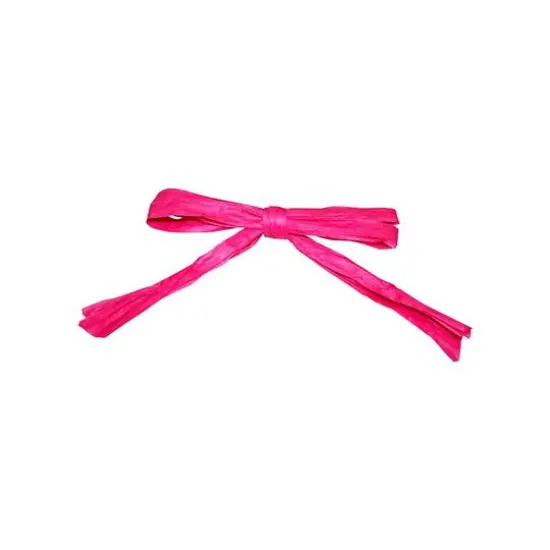 JAM Paper 0.25" 2 Strand Raffia Twist Tie Bows, 100ct. Azalea {1}