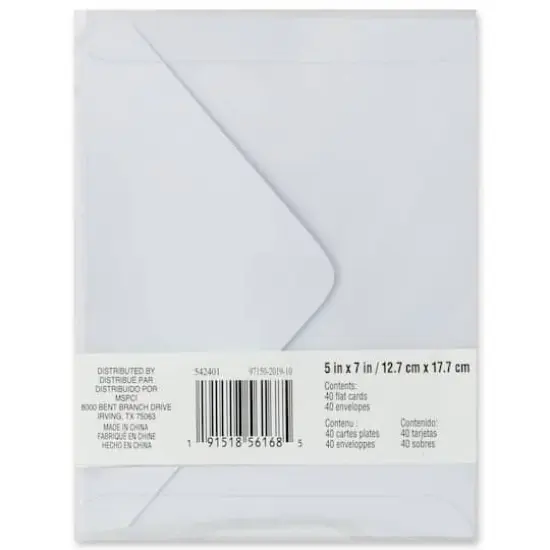 Blush Glam Flat Cards & Envelopes by Recollections™, 5" x 7" {7}