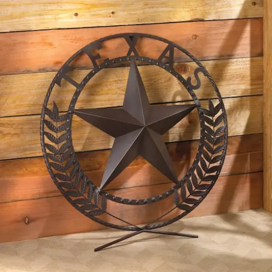 25.5" Metal Texas Star Wall Plaque {3}