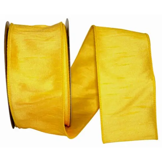 Reliant 2.5" x 20yd. Dupioni Wired Ribbon Purple {2}