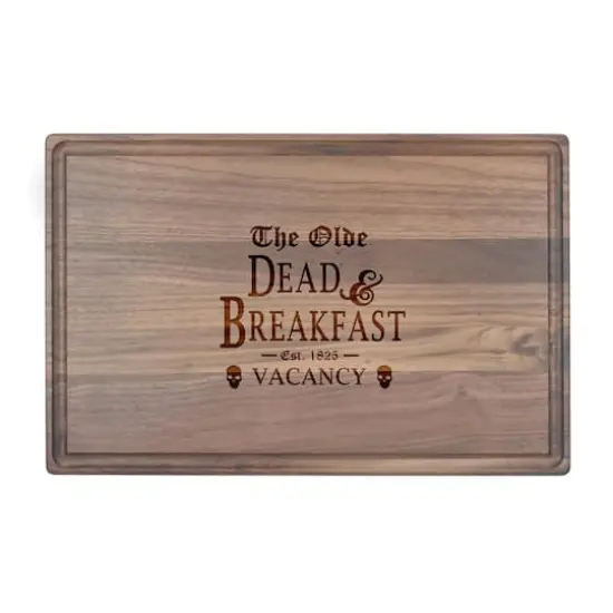 17" The Olde Dead & Breakfast Walnut Cutting Board {1}