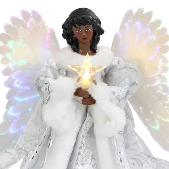 12" Fiber Optic Angel Tree Topper {5}