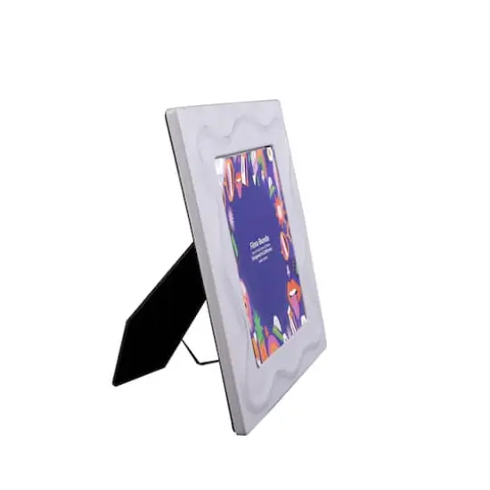 Flora Bunda&reg; 5" x 7" Lilac A Curve Line Ceramic Frame {3}