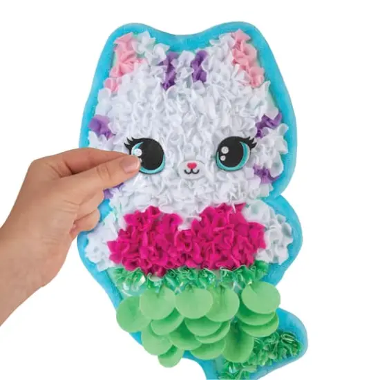 PlushCraft&trade; Catty Cushion Fabric by Number Kit {4}