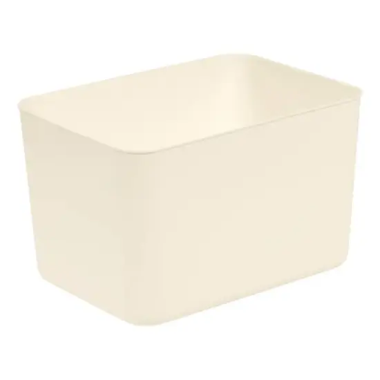 IRIS&reg; Large Cream Nestable Storage Organizer Bins, 4ct. {6}