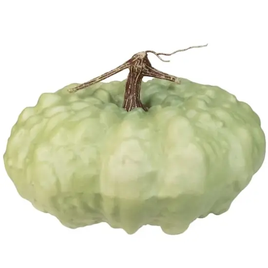 10.5" Green Textured Pumpkin Tabletop D&eacute;cor {1}