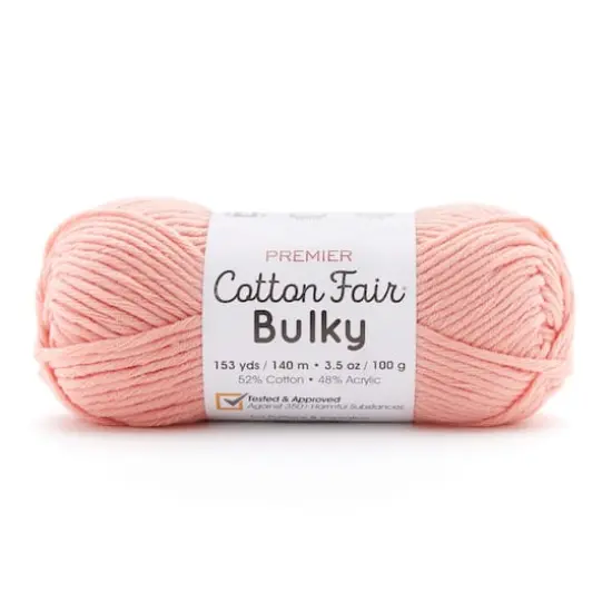 Premier&reg; Cotton Fair&reg; Bulky Solid Yarn Peach {1}