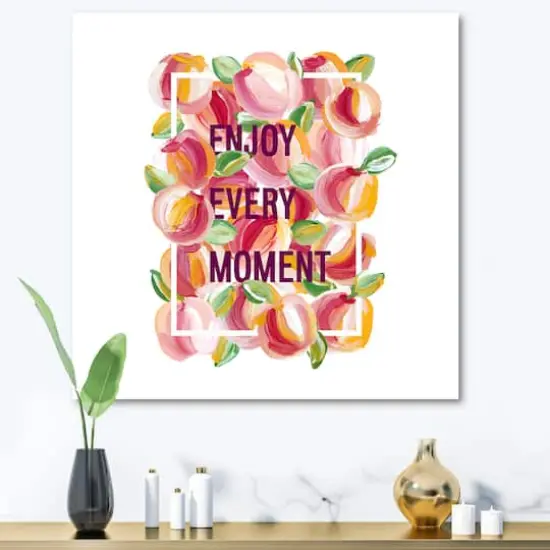 Designart - Enjoy Every Moment - Traditional Canvas Wall Art Print {4}