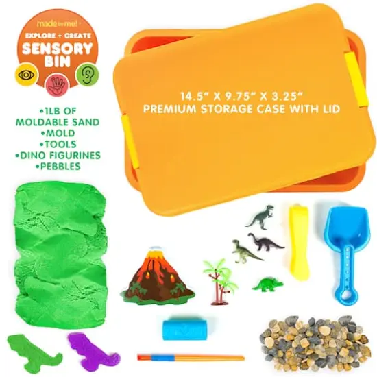 Made By Me!&reg; Explore + Create Dinosaur Sensory Bin {3}
