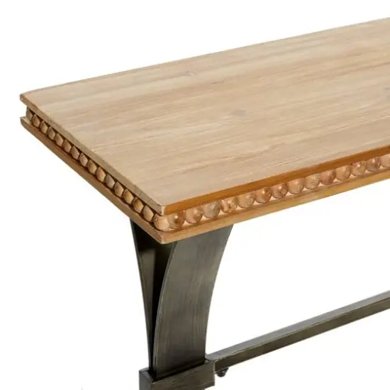 Brown Industrial Wood Console Table, 31" x 51" {4}