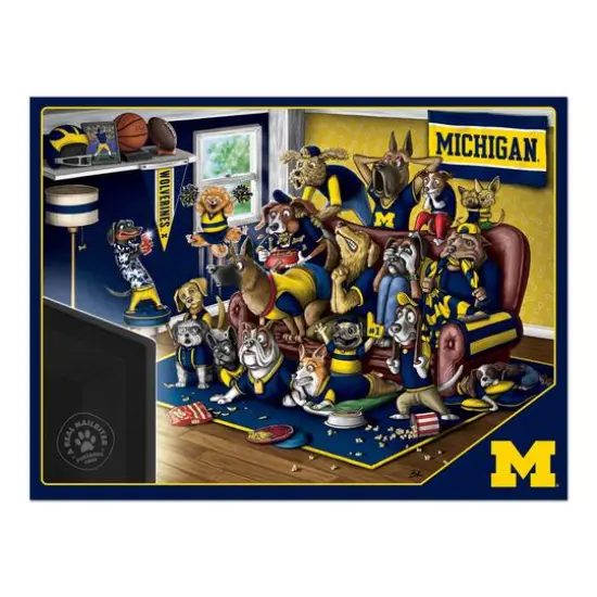 College Football Purebred Fans A Real Nailbiter 500 Piece Puzzle Michigan Wolverines {5}