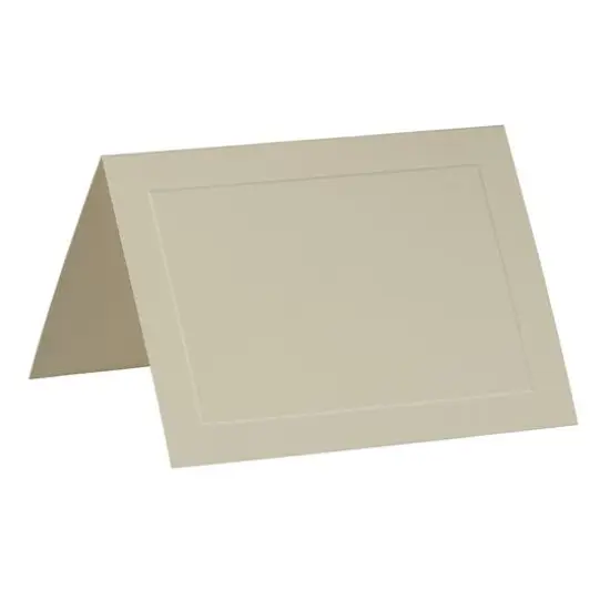JAM Paper A7 Ivory Blank Foldover Cards with Panel {1}