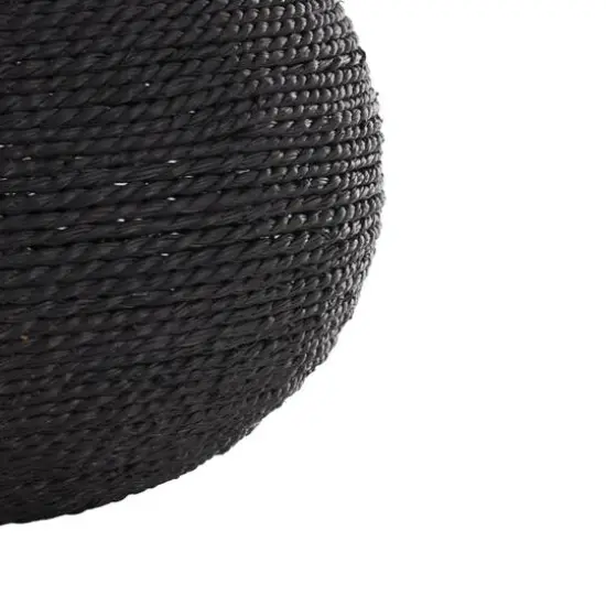 15" Black Metal Handmade Wrapped Vase {6}