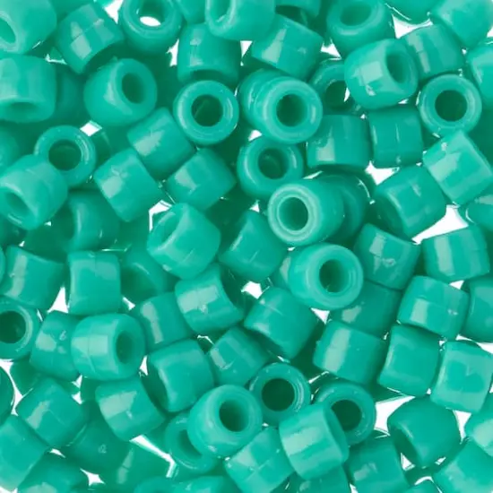 John Bead 6mm Opaque Plastic Mini Pony Beads, 1,000ct. Turquoise {1}