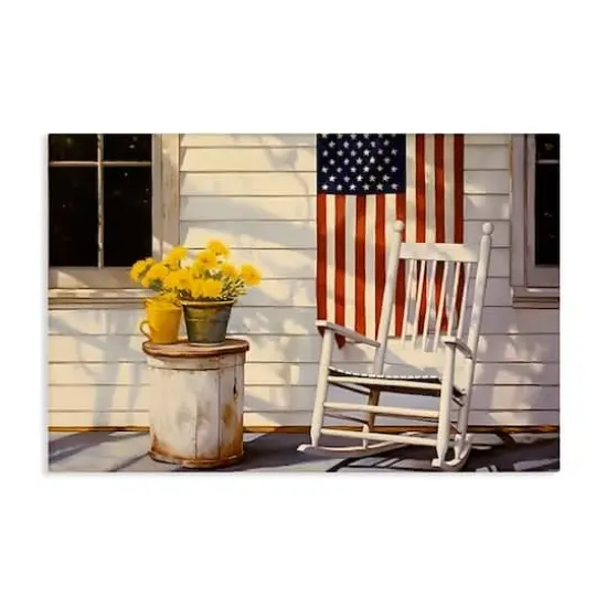 Stupell Industries Americana Deco Scene Canvas Wall Art {1}