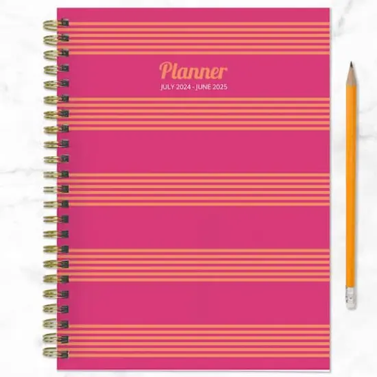 TF Publishing 2024 - 2025 Cabana Stripe Medium Spiral Planner {6}