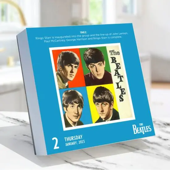 TF Publishing 2025 The Beatles Daily Desktop Calendar {4}