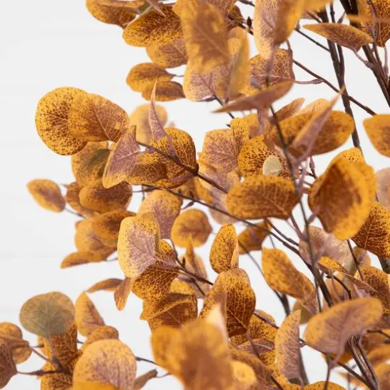 8ft. Potted Artificial Autumn Eucalyptus Tree {6}