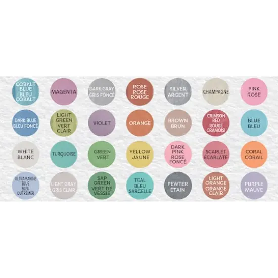 28 Color Pearlescent Watercolor Cake Set by Artist's Loft&trade; Necessities&trade; {6}