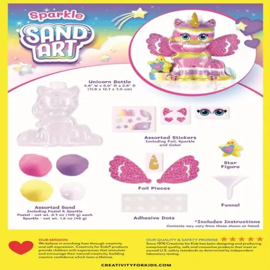 Creativity for Kids&reg; Unicorn Sparkle Sand Art {11}