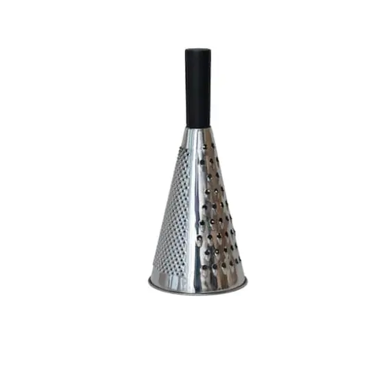 Hello Honey&reg; 10.5" Black Stainless Steel Cone Shaped Grater with Mango Wood Handle {1}