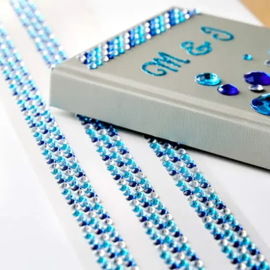 Blue & White Rhinestone Borders by Recollections&trade; {3}