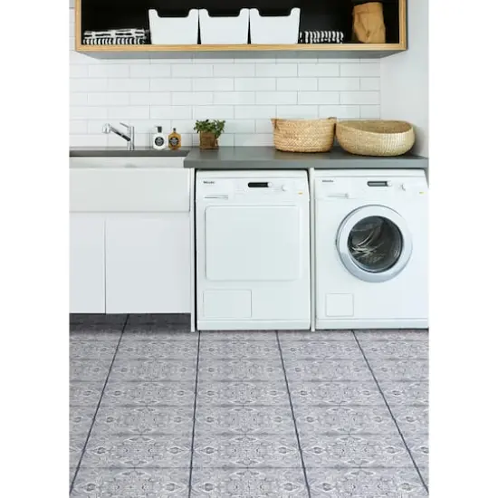 FloorPops Hastings Peel & Stick Floor Tiles {4}
