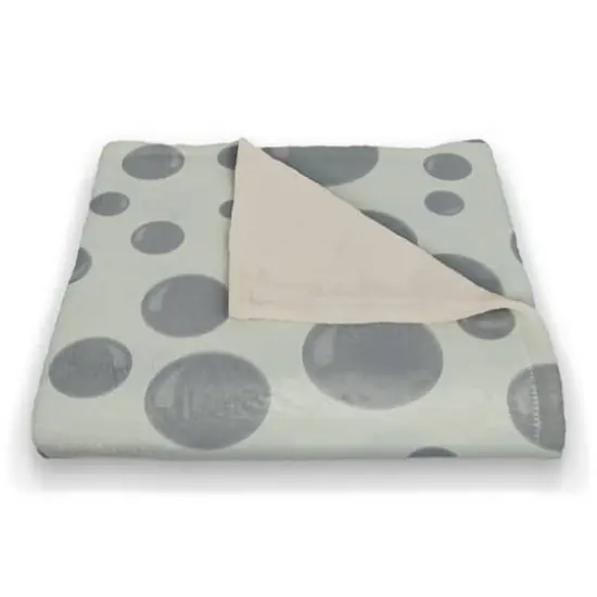 Bubbles All Over Coral Fleece Blanket Green {3}