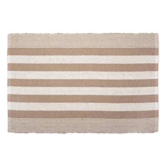 DII&reg; Stone Cabana Stripe Recycled Yarn Rug, 2ft. x 3ft. {1}