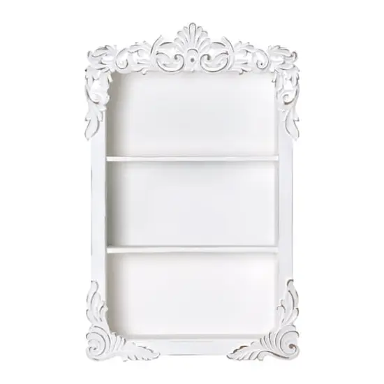 American Art Decor Balos Carved Wall Shelves - 18" x 28" x 6" {7}