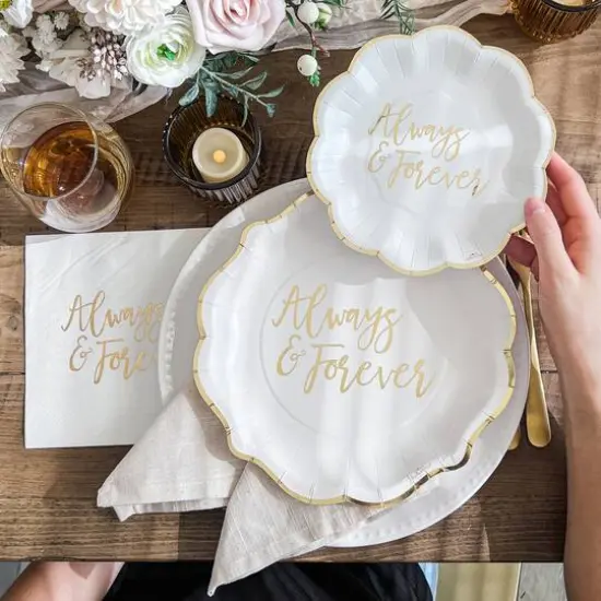 Kate Aspen Always & Forever Gold Party Tableware Set, 72ct. {6}