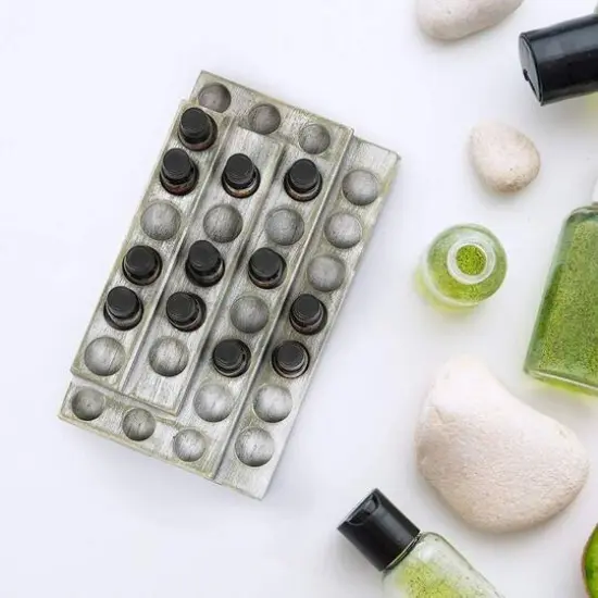 NEX&trade; Whitewash Essential Oils Storage for 5, 10, 15, 20mL Bottles {5}