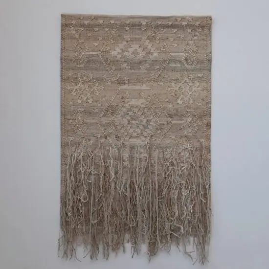 Hello Honey&reg; Bohemian Embroidered Jute Wall Hanging {3}