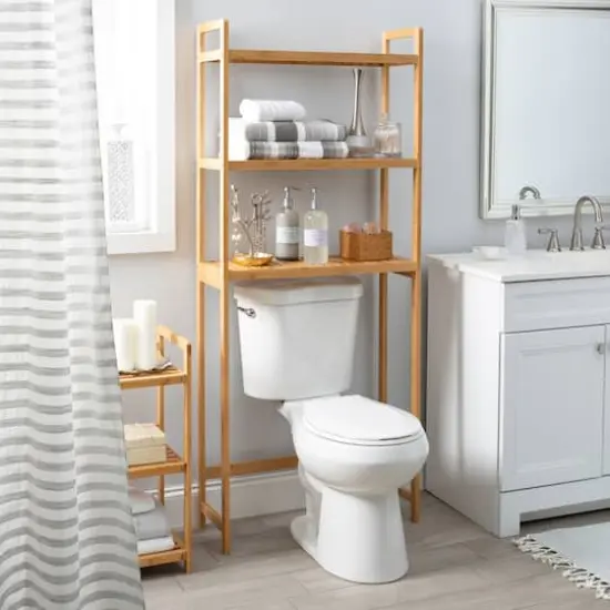 Organize It All Bamboo Over the Toilet Storage Space Saver {4}