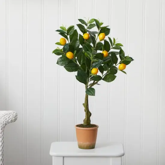 28'' Potted Lemon Artificial Tree {4}