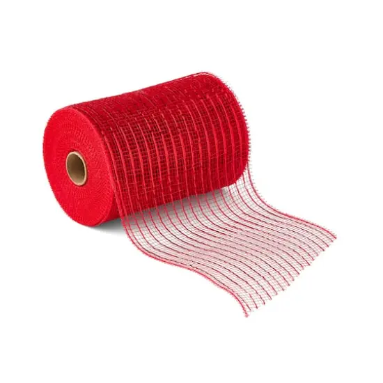 5.5" x 45ft. Mesh Wide Ribbon by Celebrate It&reg; Red {1}