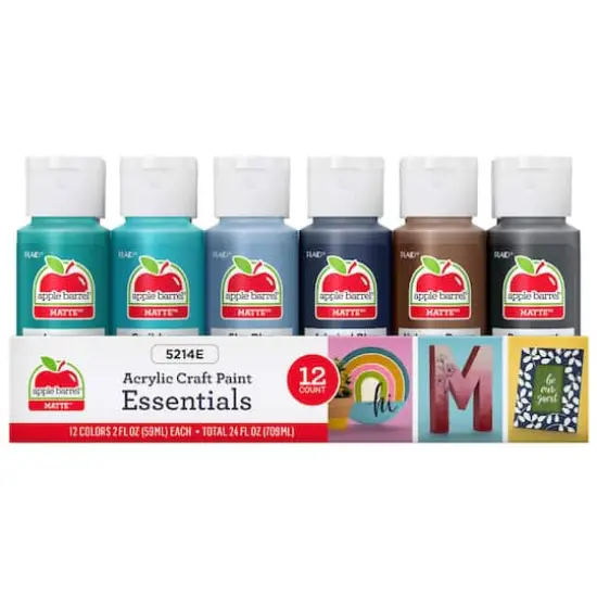 Apple Barrel&reg; Acrylic Essentials 12 Piece Paint Set {4}